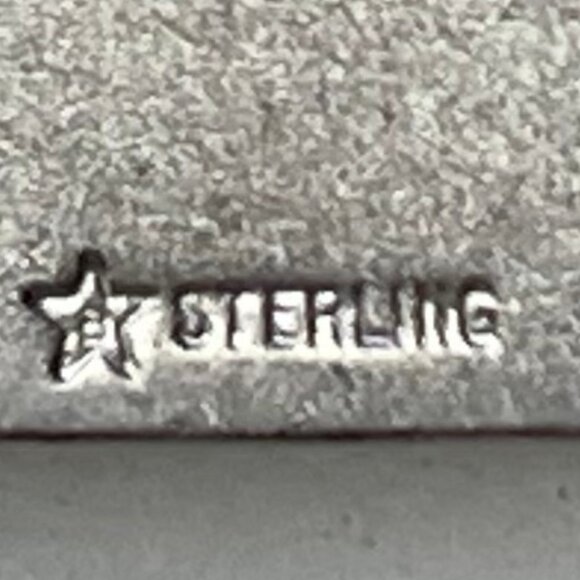 Vintage Solid Sterling Silver Belt Buckle - Picture 4 of 12